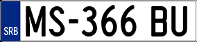Trailer License Plate
